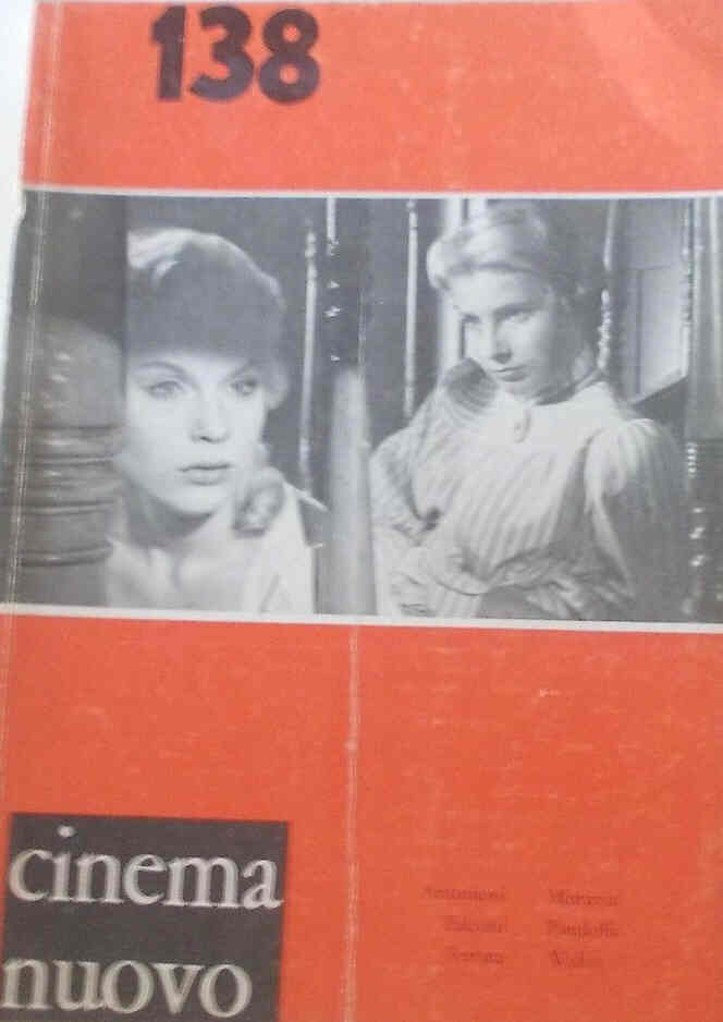 CINEMA NUOVO magazine side cover Issue 138 March/April 1959