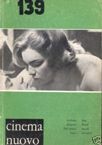 CINEMA NUOVO magazine side cover Issue 139 May/June 1959