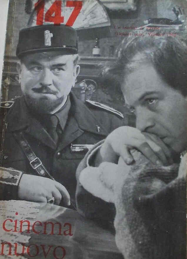 CINEMA NUOVO magazine side cover Issue 147 September/October 1960