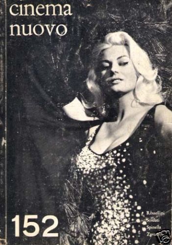 CINEMA NUOVO magazine side cover Issue 152 July/August 1961