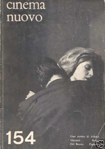 CINEMA NUOVO magazine side cover Issue 154 November/December 1961