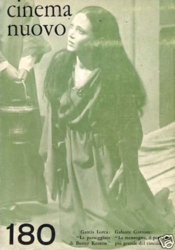 CINEMA NUOVO magazine side cover Issue 180 March/April 1966