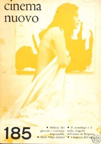 CINEMA NUOVO magazine side cover Issue 185 January/February 1967