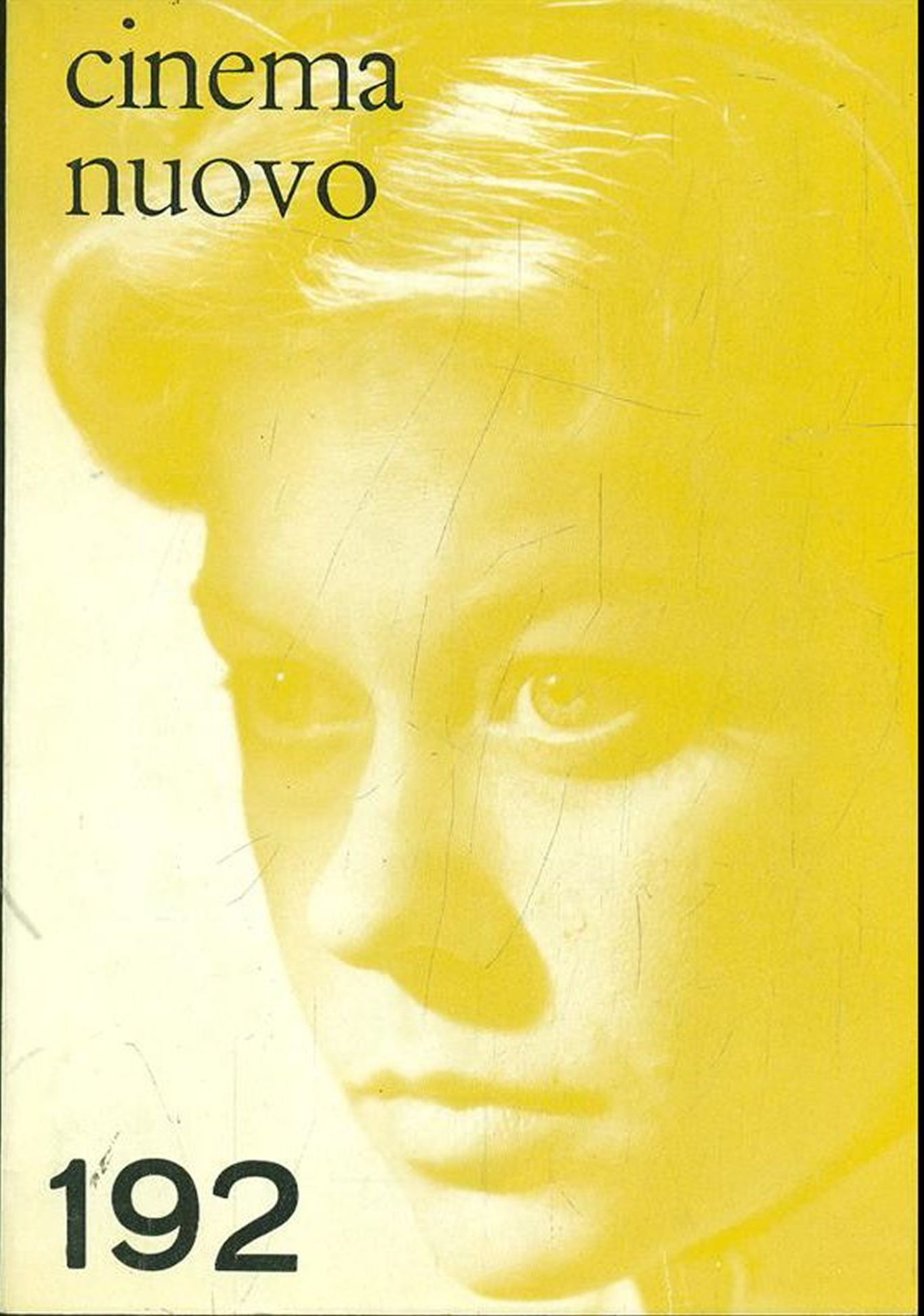 CINEMA NUOVO magazine side cover Issue 192 March/April 1968