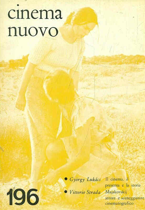 CINEMA NUOVO magazine side cover Issue 196 November/December 1968