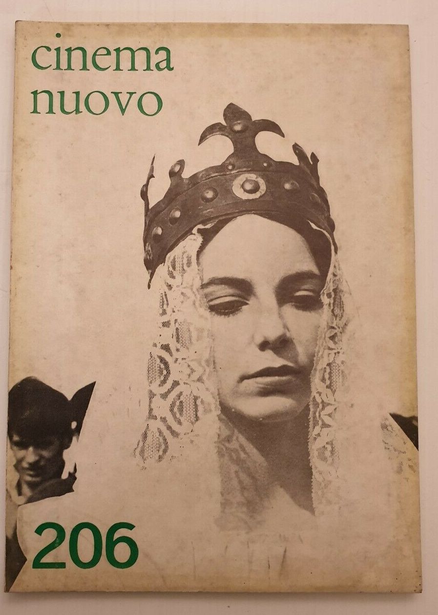 CINEMA NUOVO magazine side cover Issue 206 July/August 1970