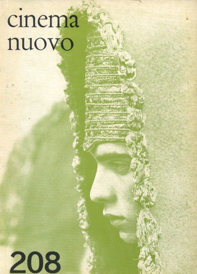 CINEMA NUOVO magazine side cover Issue 208 November/December 1970