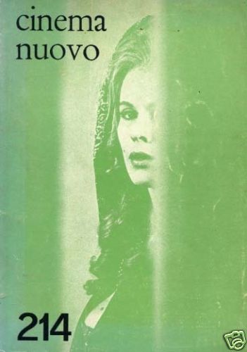 CINEMA NUOVO magazine side cover Issue 214 November/December 1971
