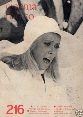 CINEMA NUOVO magazine side cover Issue 216 March/April 1972