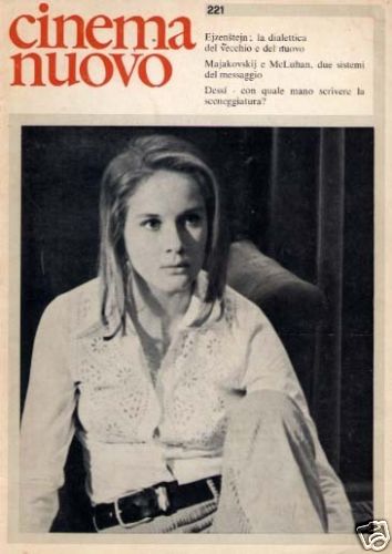 CINEMA NUOVO magazine side cover Issue 221 January/February 1973