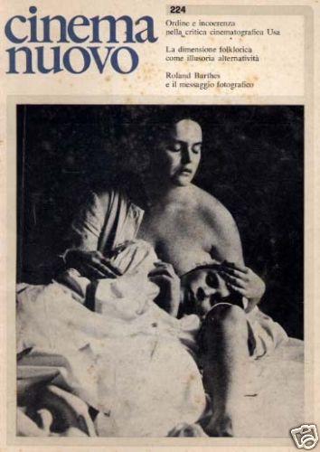 CINEMA NUOVO magazine side cover Issue 224 July/August 1973