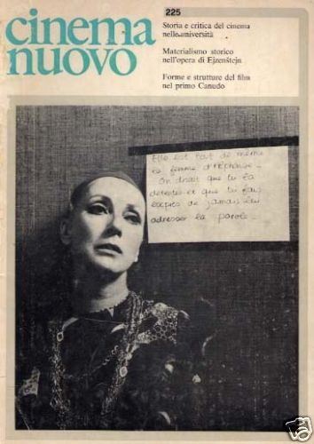 CINEMA NUOVO magazine side cover Issue 225 September/October 1973