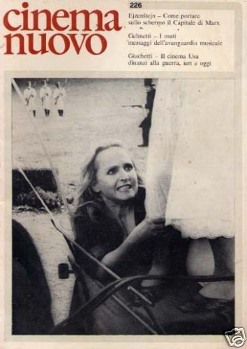 CINEMA NUOVO magazine side cover Issue 226 November/December 1973
