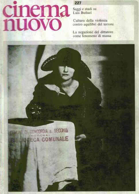 CINEMA NUOVO magazine side cover Issue 227 January/February 1974