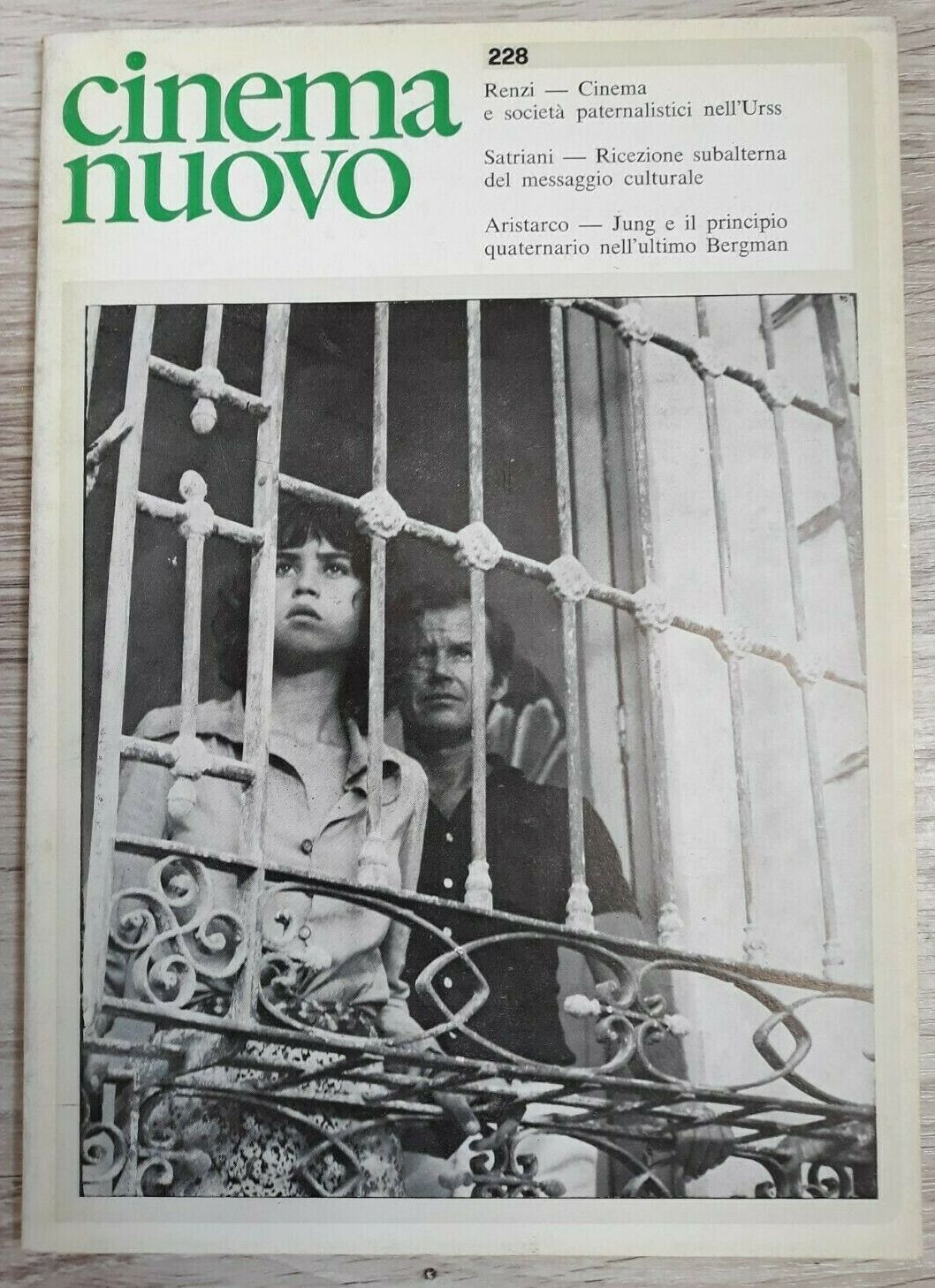 CINEMA NUOVO magazine side cover Issue 228 March/April 1974