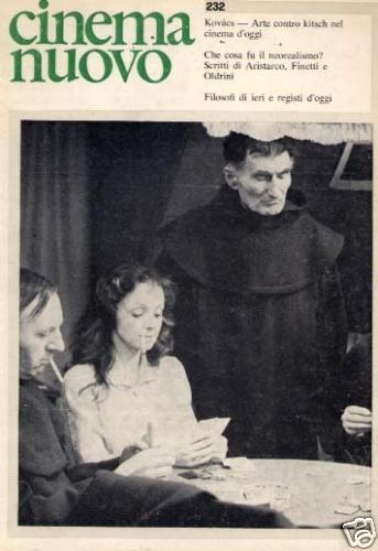 CINEMA NUOVO magazine side cover Issue 232 November/December 1974