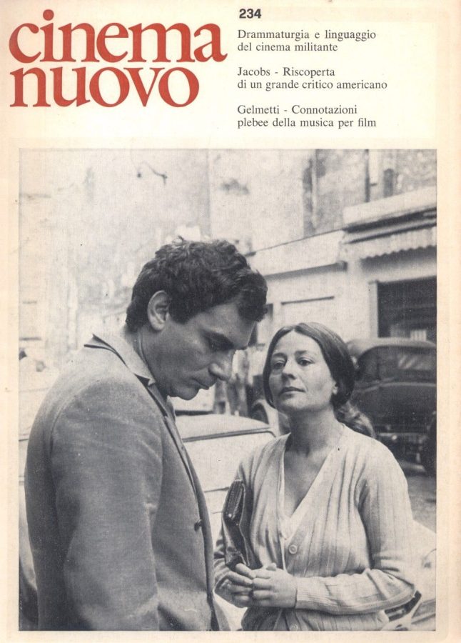 CINEMA NUOVO magazine side cover Issue 234 March/April 1975