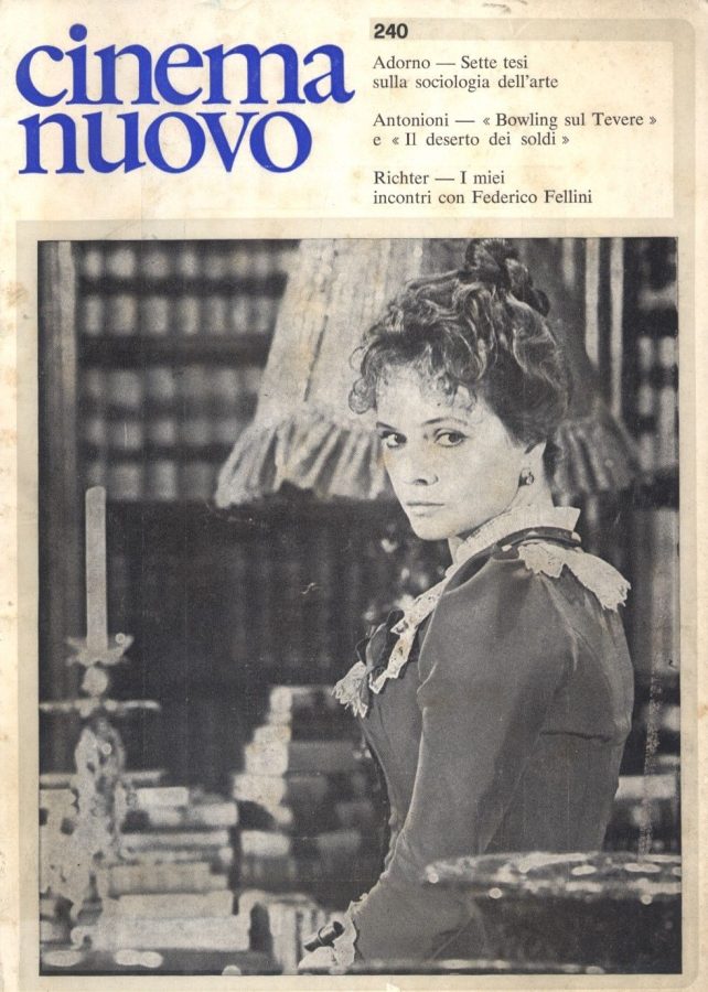CINEMA NUOVO magazine side cover Issue 240 March/April 1976