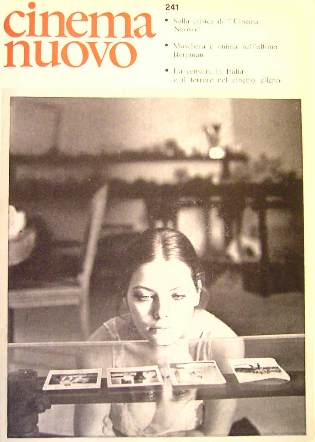 CINEMA NUOVO magazine side cover Issue 241 May/June 1976