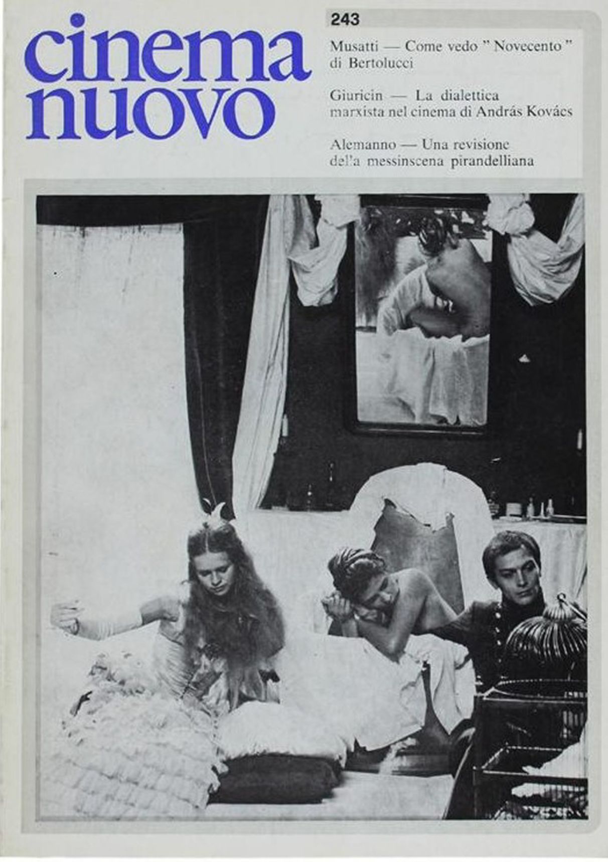 CINEMA NUOVO magazine side cover Issue 243 September/October 1976