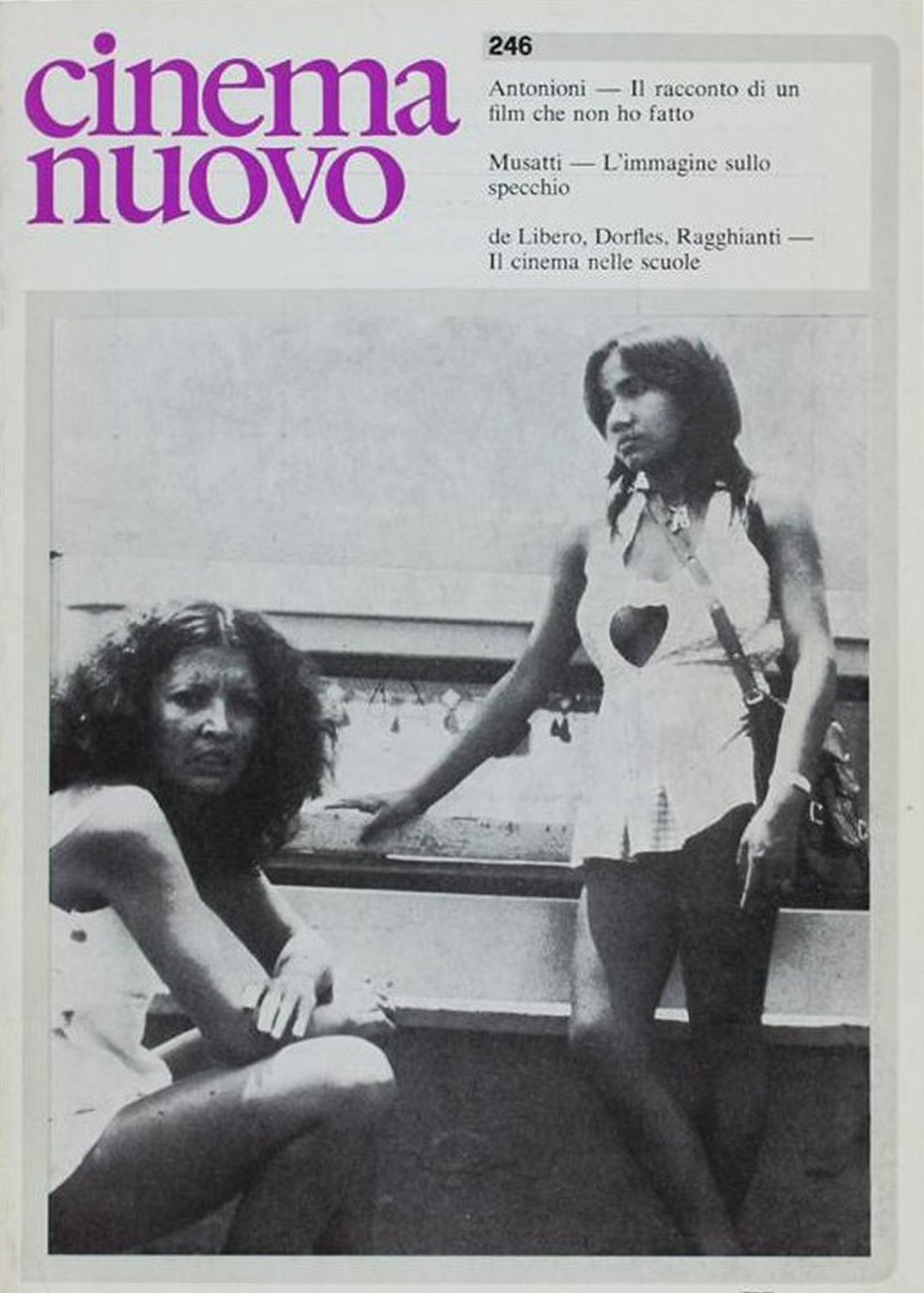 CINEMA NUOVO magazine side cover Issue 246 March/April 1977