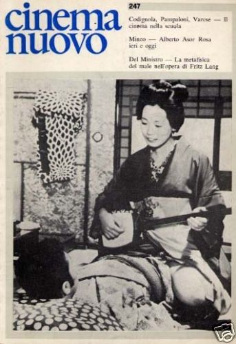 CINEMA NUOVO magazine side cover Issue 247 May/June 1977