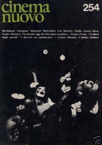 CINEMA NUOVO magazine side cover Issue 254 July/August 1978