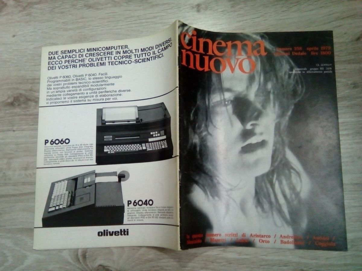 CINEMA NUOVO magazine side cover Issue 258 March/April 1979