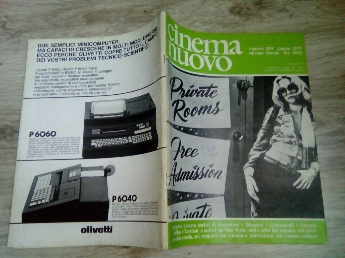 CINEMA NUOVO magazine side cover Issue 259 May/June 1979