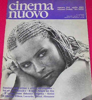 CINEMA NUOVO magazine side cover Issue 264 March/April 1980
