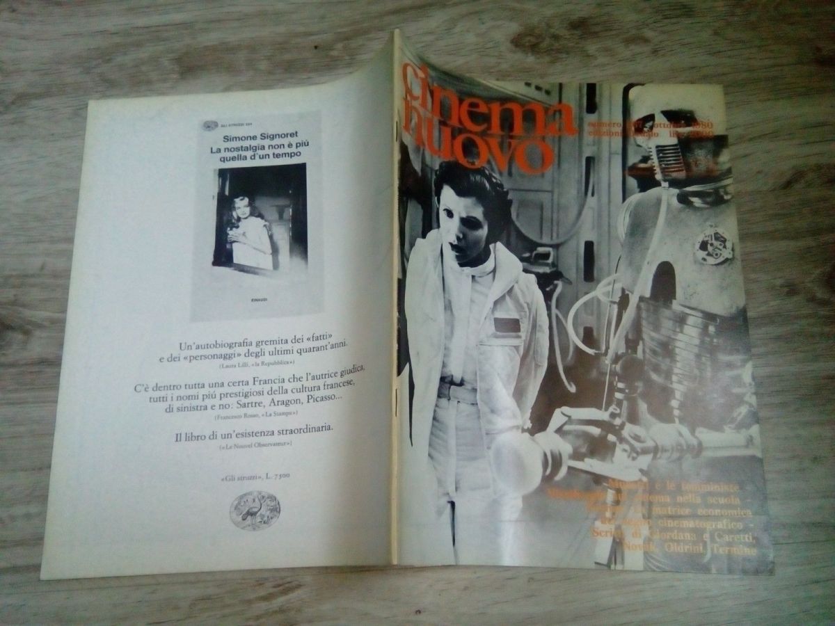 CINEMA NUOVO magazine side cover Issue 267 September/October 1980