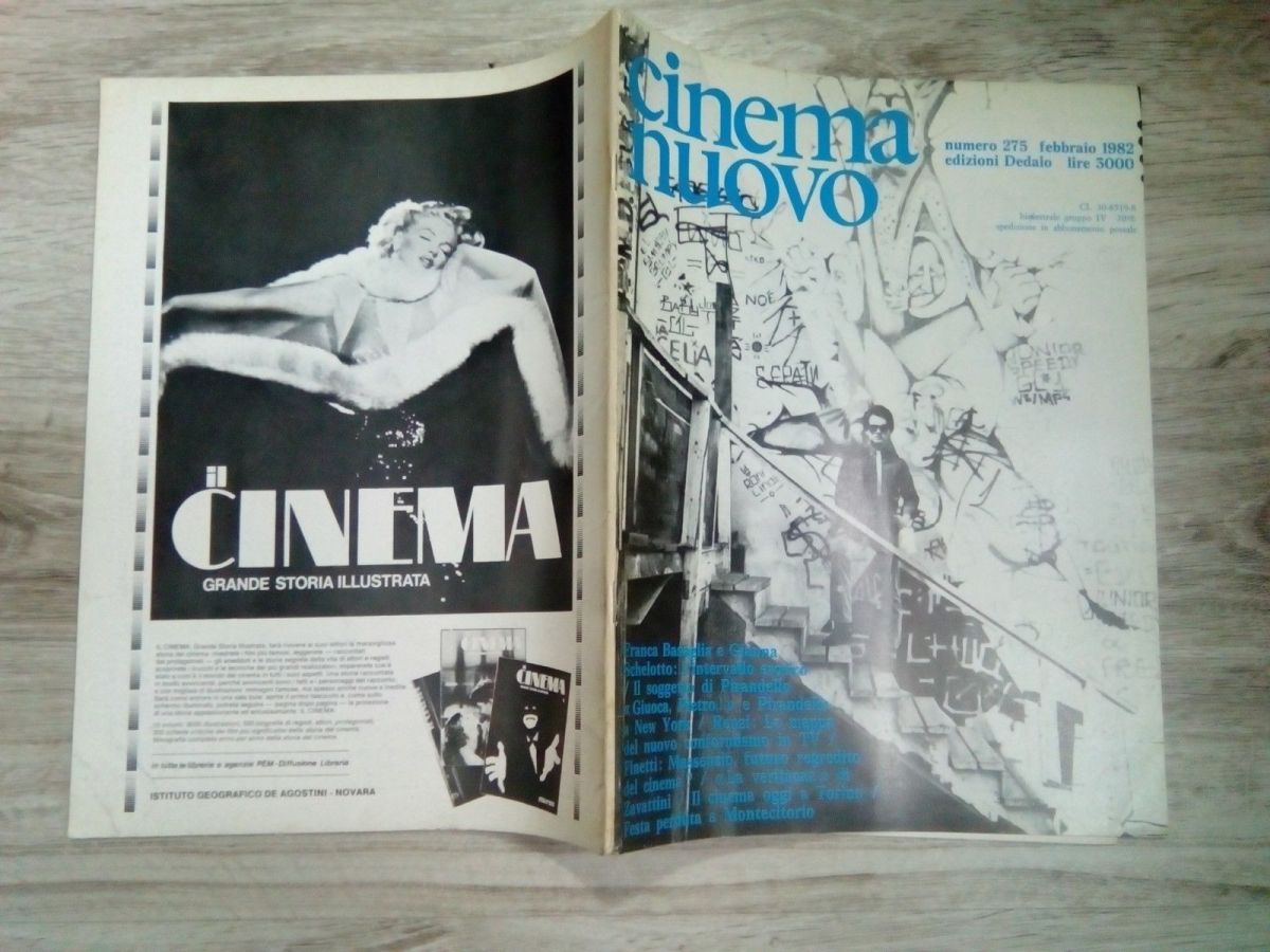 CINEMA NUOVO magazine side cover Issue 275 January/February 1982