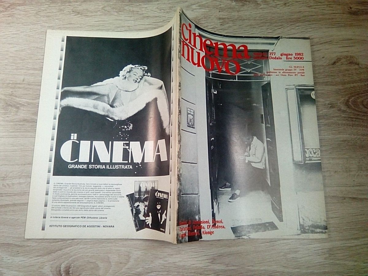 CINEMA NUOVO magazine side cover Issue 277 May/June 1982
