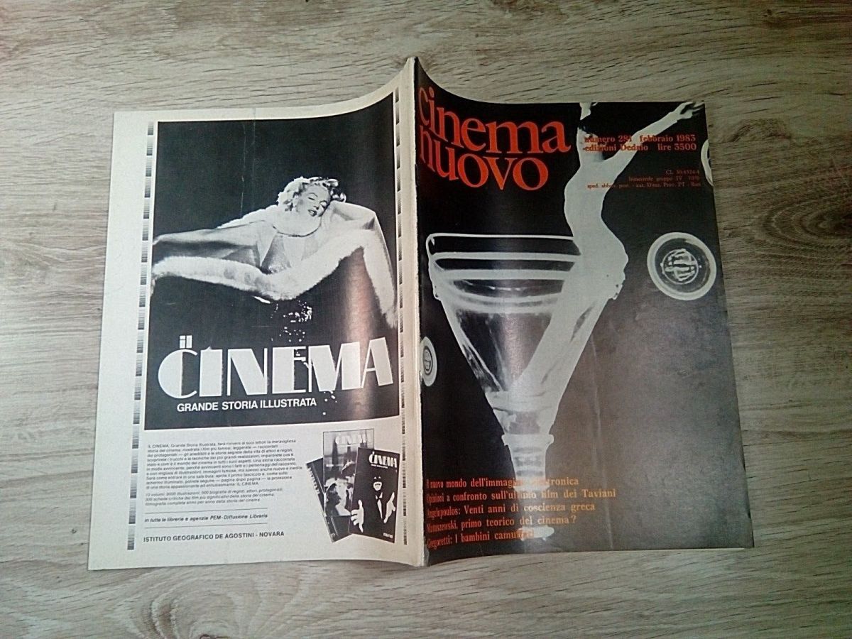 CINEMA NUOVO magazine side cover Issue 281 January/February 1983