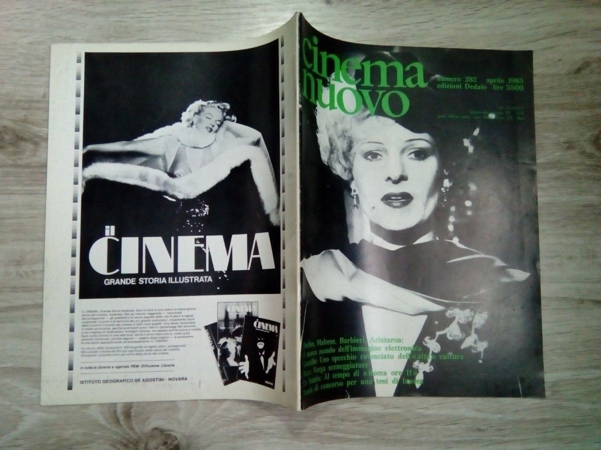 CINEMA NUOVO magazine side cover Issue 282 March/April 1983