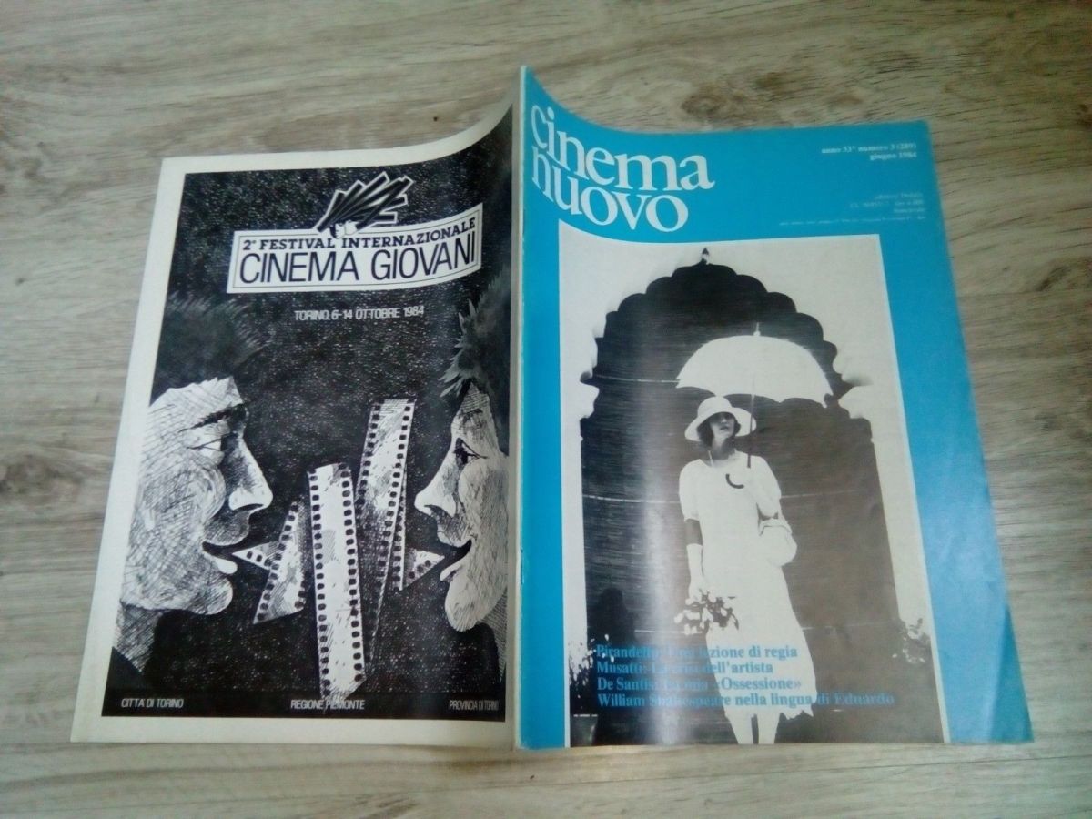 CINEMA NUOVO magazine side cover Issue 289 May/June 1984