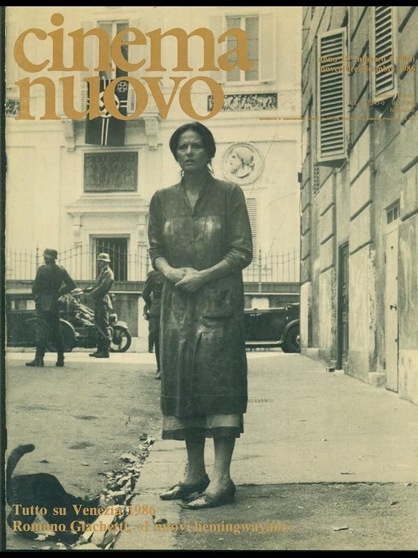 CINEMA NUOVO magazine side cover Issue 304 November/December 1986