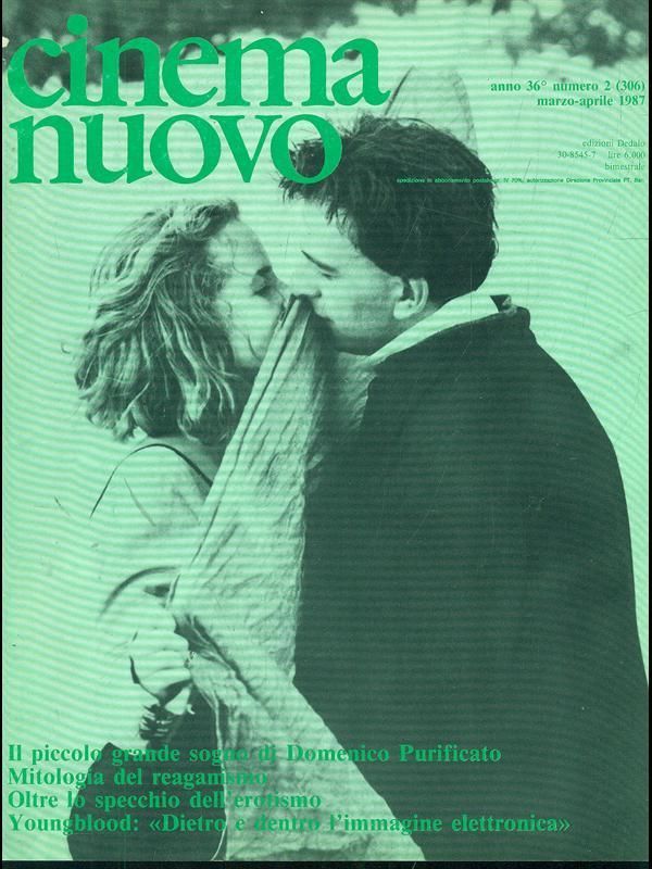 CINEMA NUOVO magazine side cover Issue 306 March/April 1987