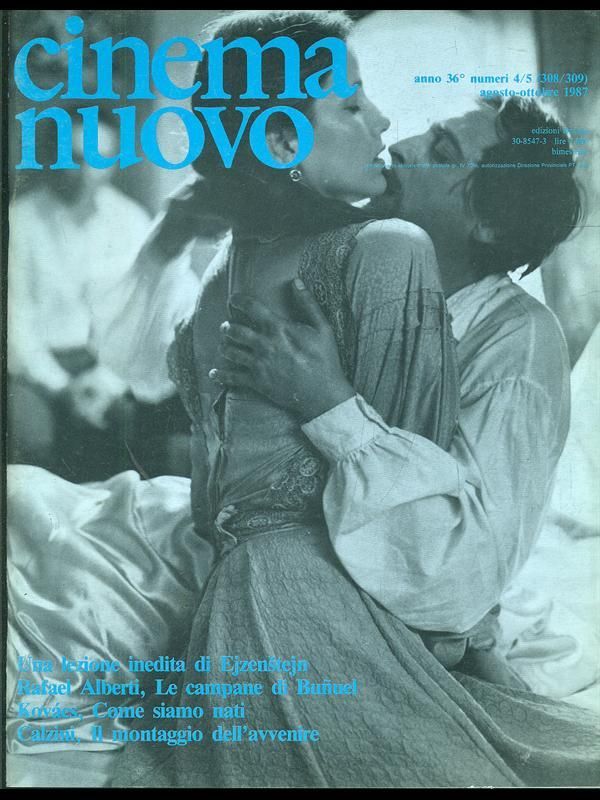 CINEMA NUOVO magazine side cover Issue 308-9 August/October 1987