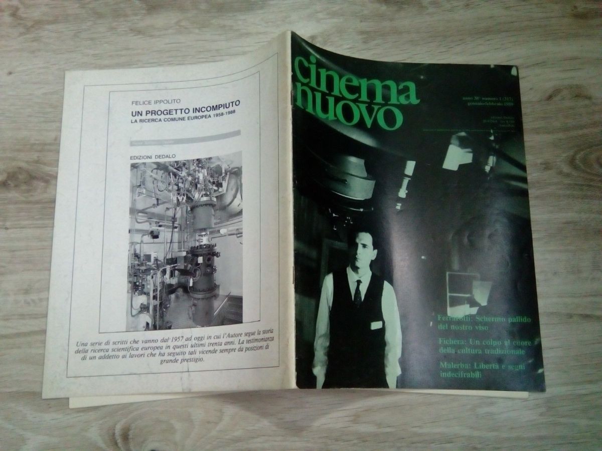 CINEMA NUOVO magazine side cover Issue 317 January/February 1989