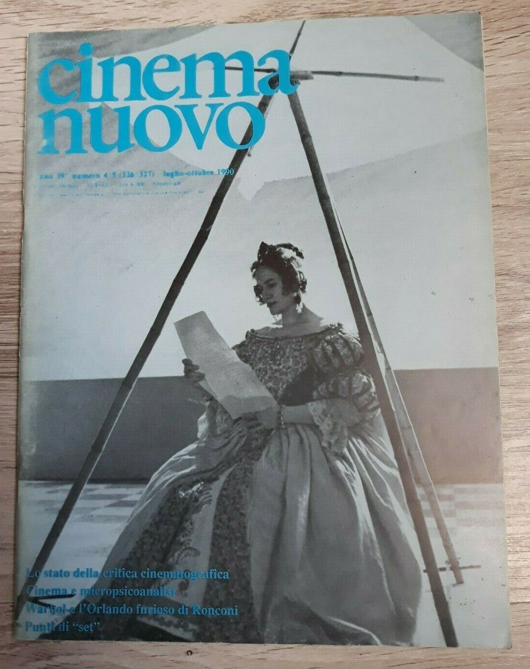 CINEMA NUOVO magazine side cover Issue 326-7 July/October 1990