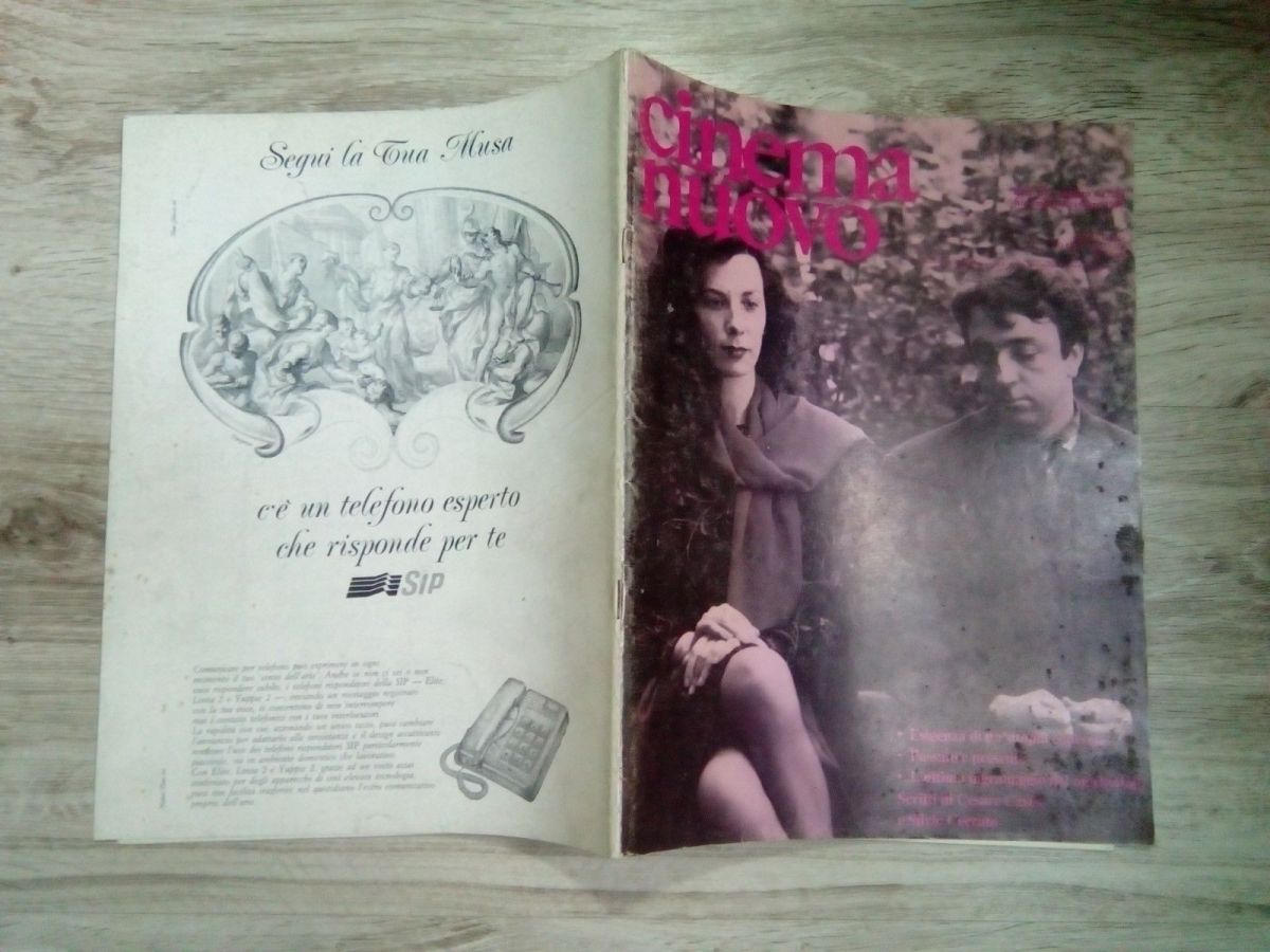 CINEMA NUOVO magazine side cover Issue 328 November/December 1990