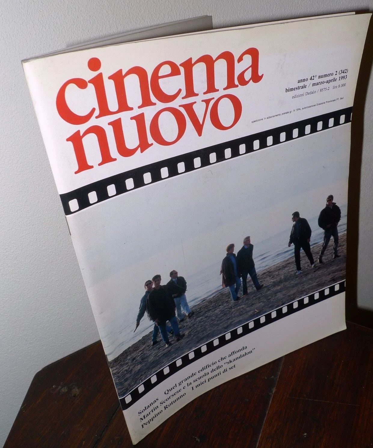 CINEMA NUOVO magazine side cover Issue 342 March/April 1993