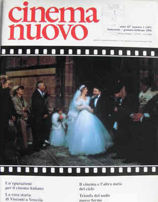 CINEMA NUOVO magazine side cover Issue 347 January/February 1994