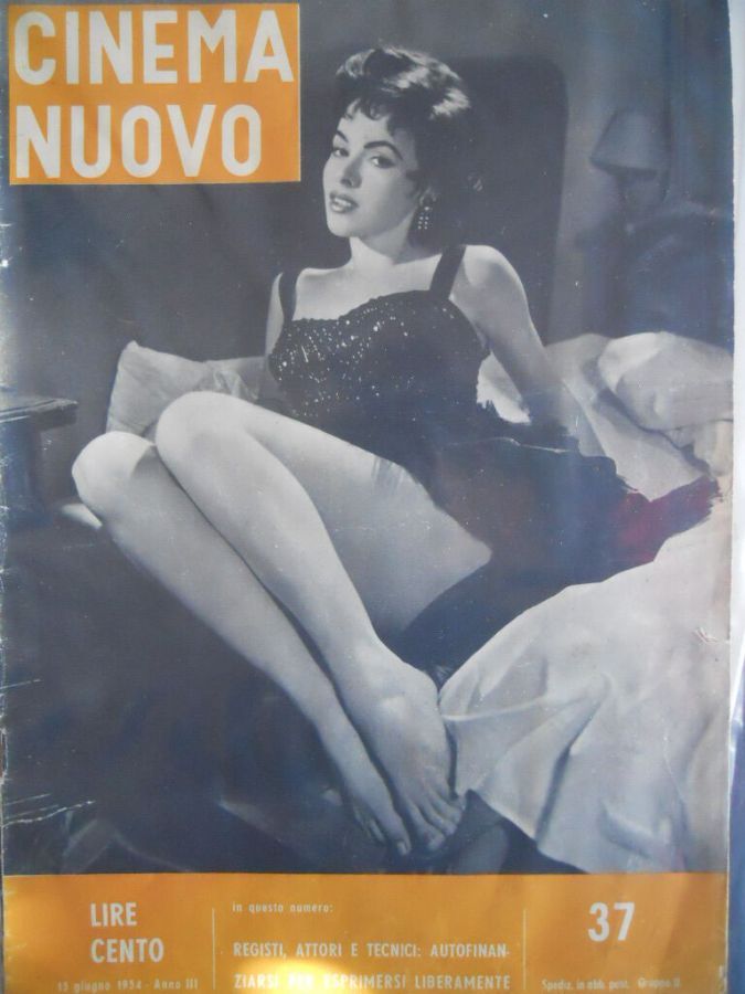 CINEMA NUOVO magazine side cover Issue 37 June 1954