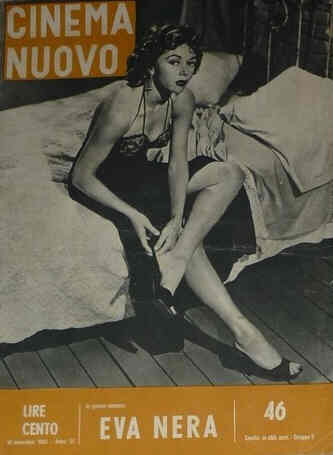 CINEMA NUOVO magazine side cover Issue 46 November 1954