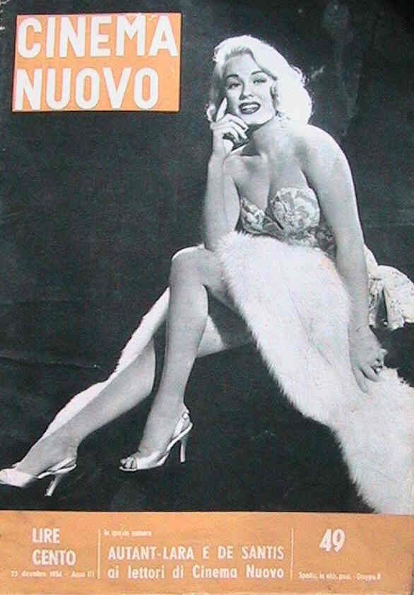 CINEMA NUOVO magazine side cover Issue 49 December 1954