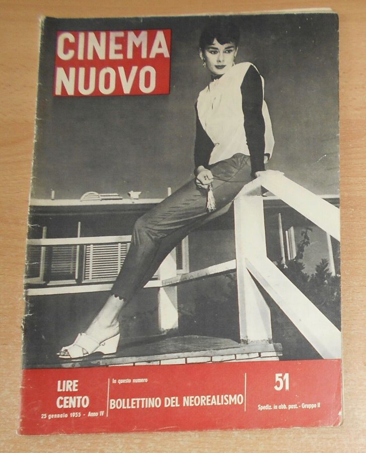 CINEMA NUOVO magazine side cover Issue 51 January 1955