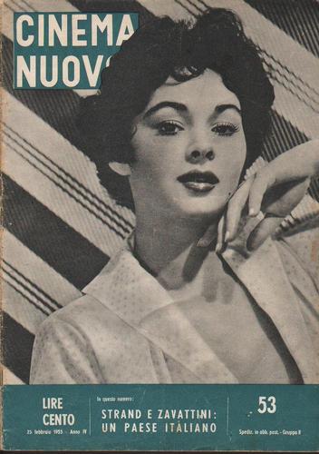 CINEMA NUOVO magazine side cover Issue 53 February 1955