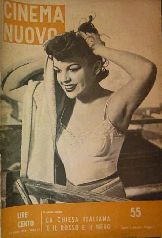 CINEMA NUOVO magazine side cover Issue 55 March 1955